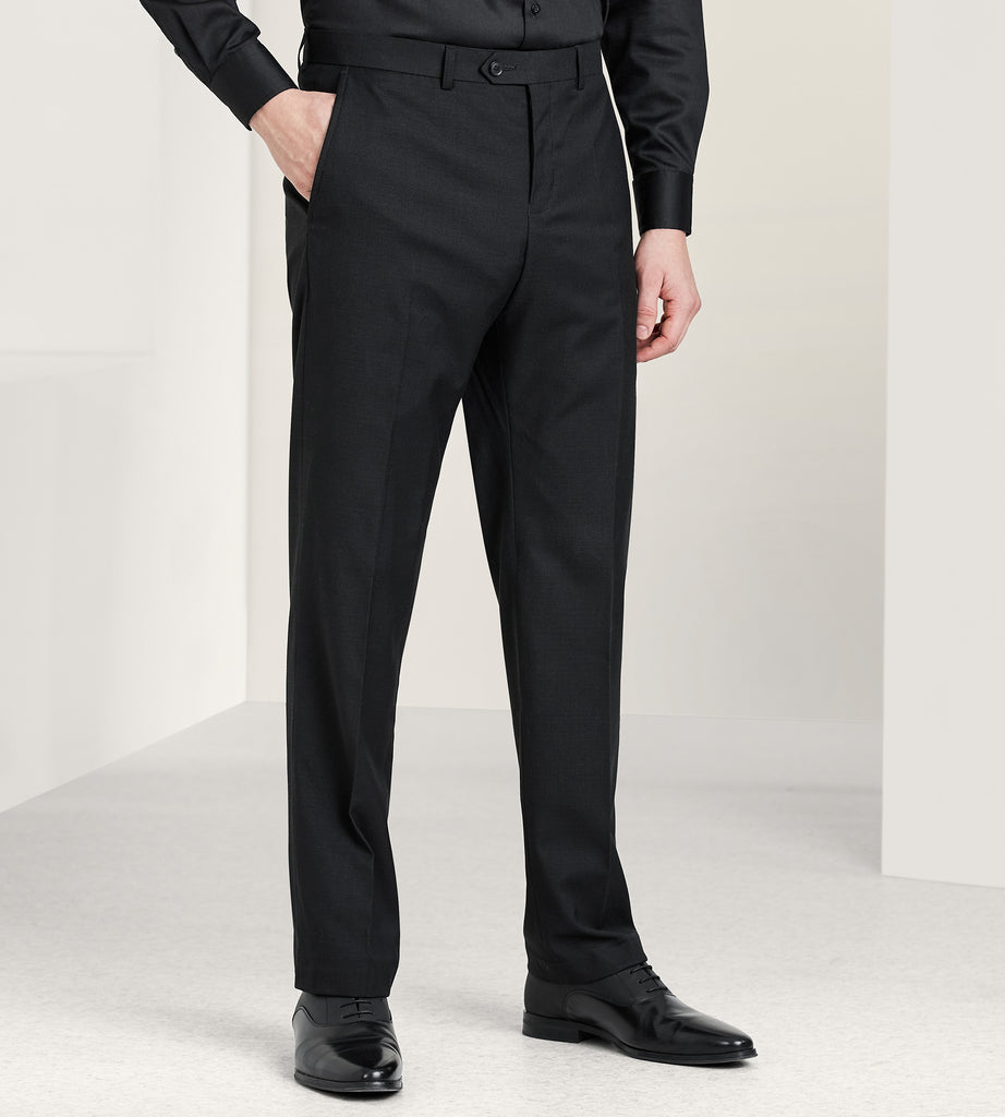 Tapered fit best sale formal pants