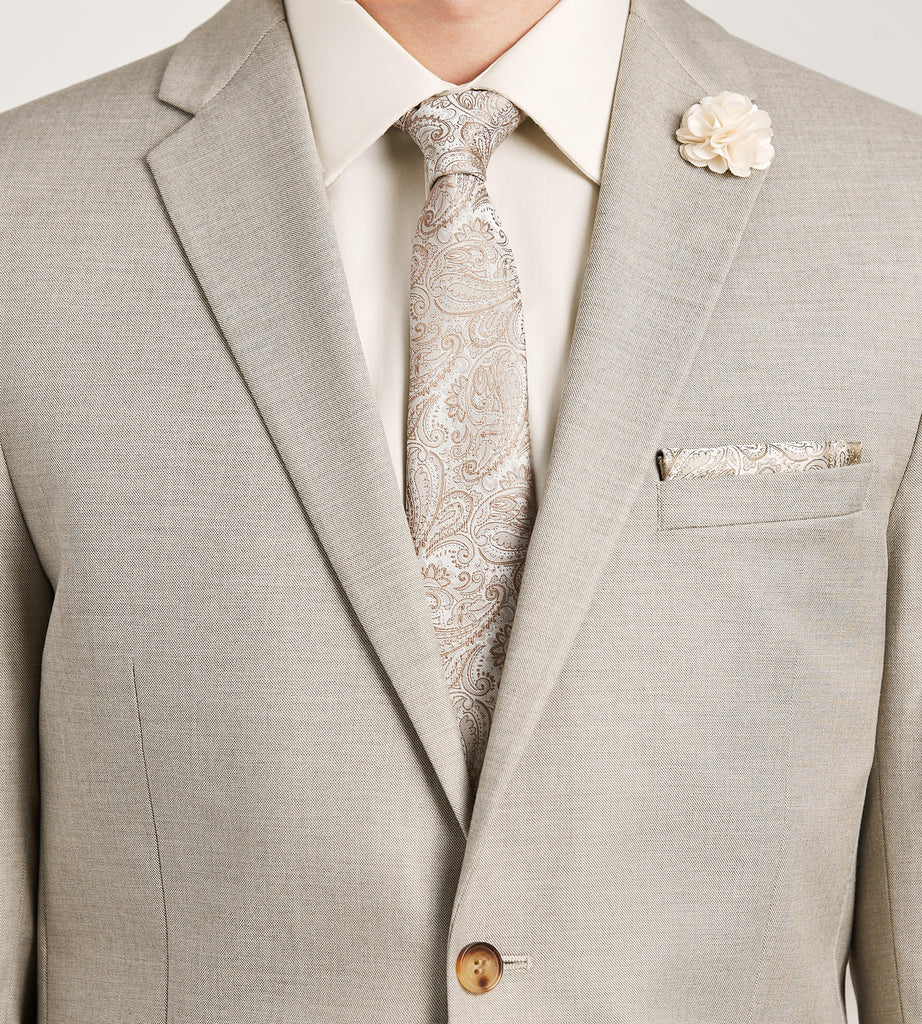 TAN SLIM FIT SUIT