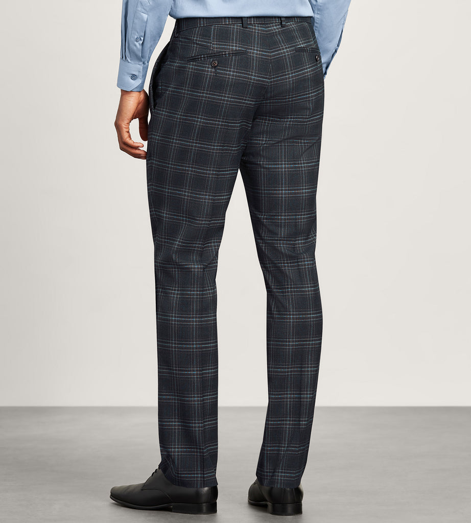 STATEMENT CLOTHING | ﻿SLIM FIT PANTS PL-100-NAVY main image 1
