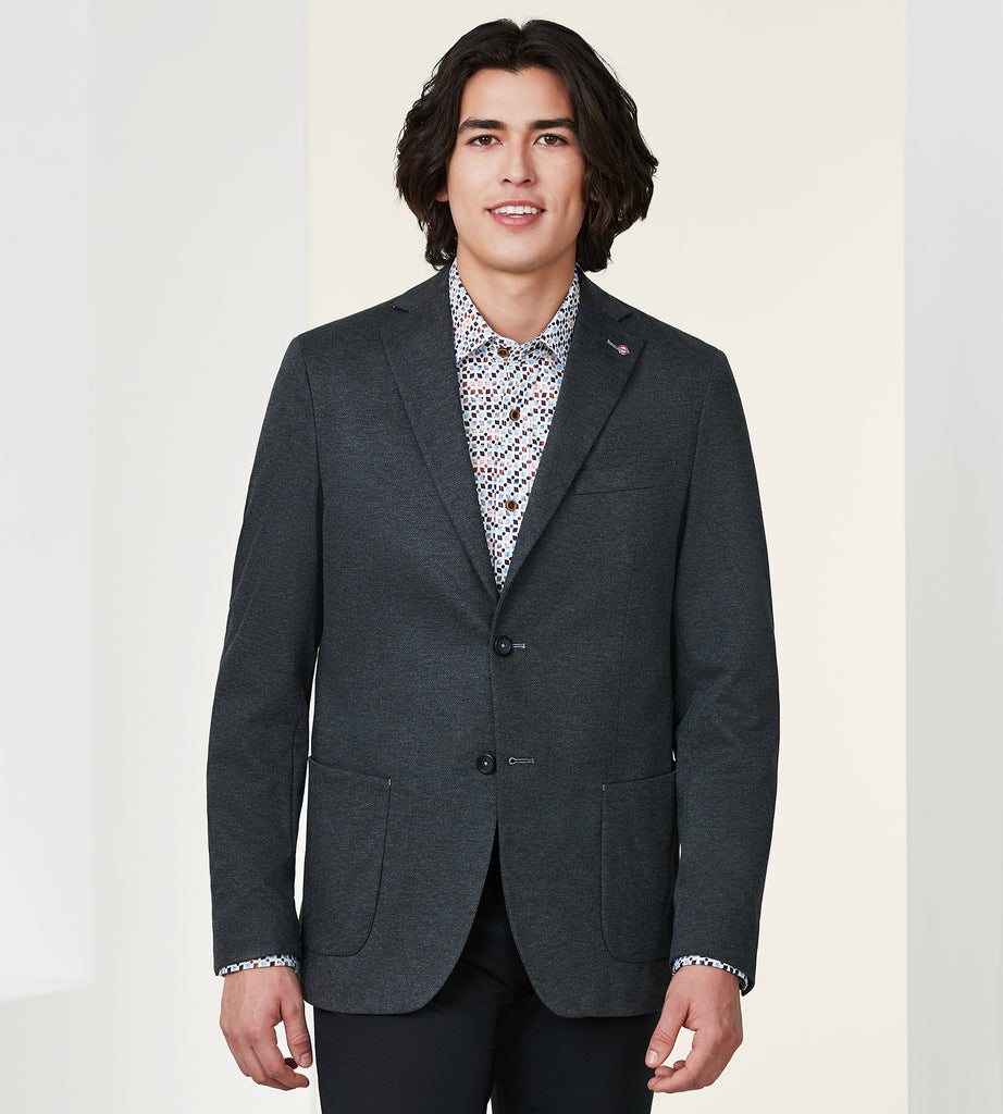 Modern Fit Knit Sport Jacket Jermyn & Bond Tip Top Tailors Shop