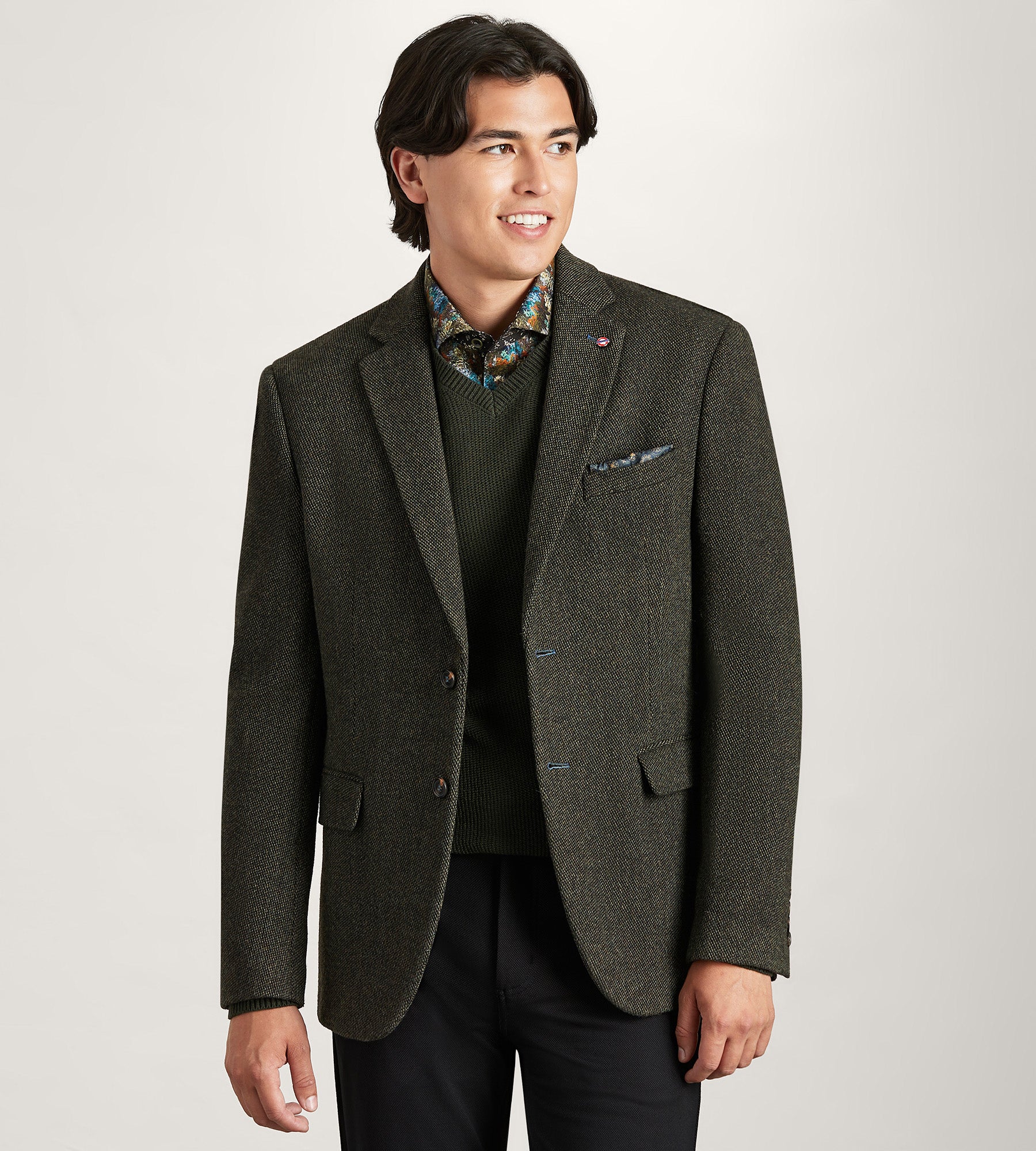 Modern Fit Woven Tweed Sport Jacket – Tip Top