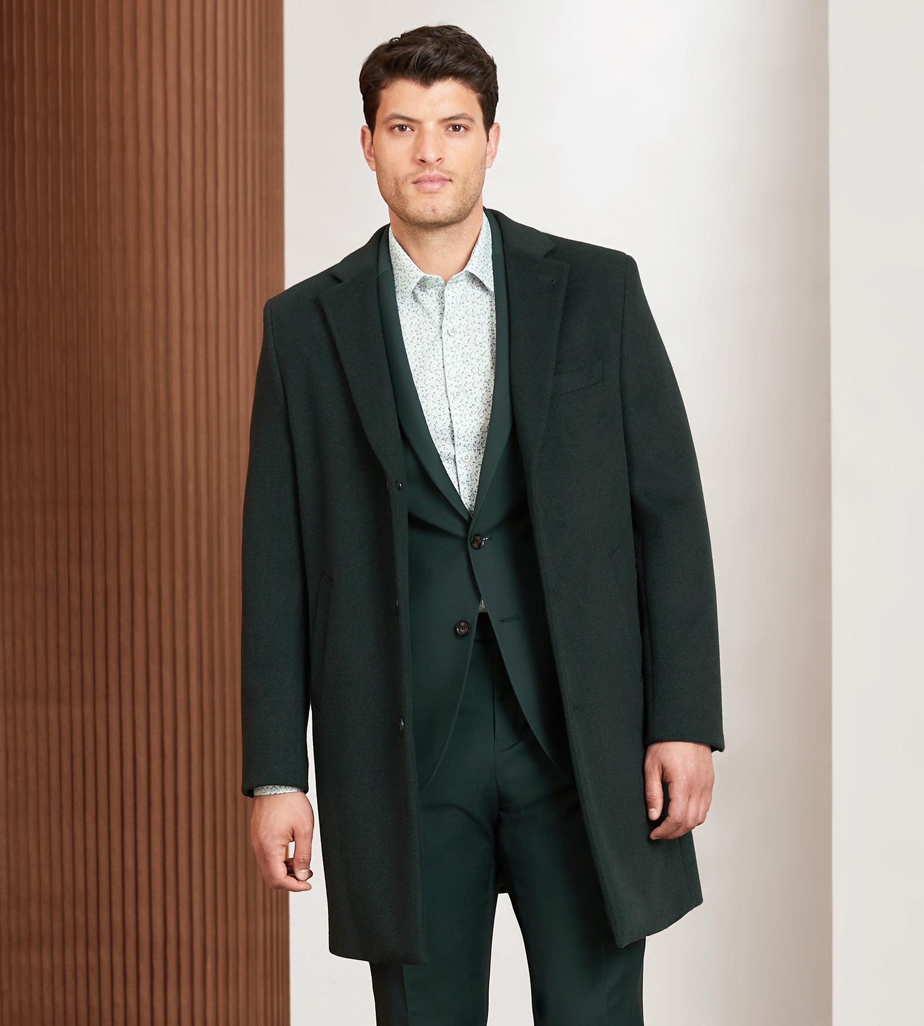 Modern Fit Water Resistant Long Wool Coat Hechter Paris Tip Top Tailors Shop online and in store for men s apparel dresswear formal events and wedding wear solutions. Shipping available across Canada