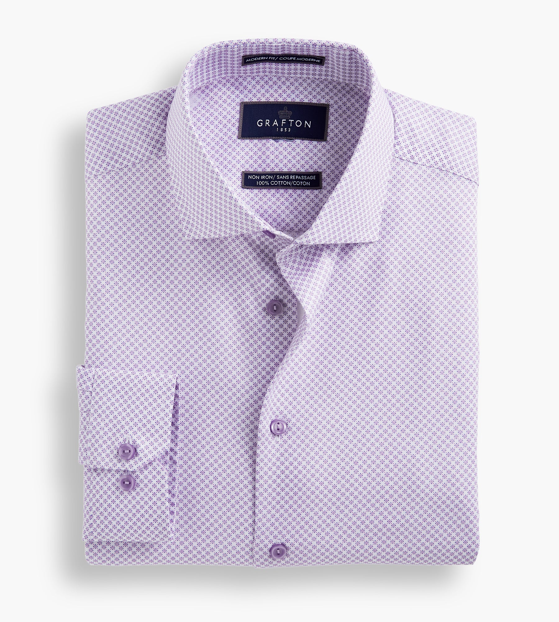 Lavender slim best sale fit dress shirt