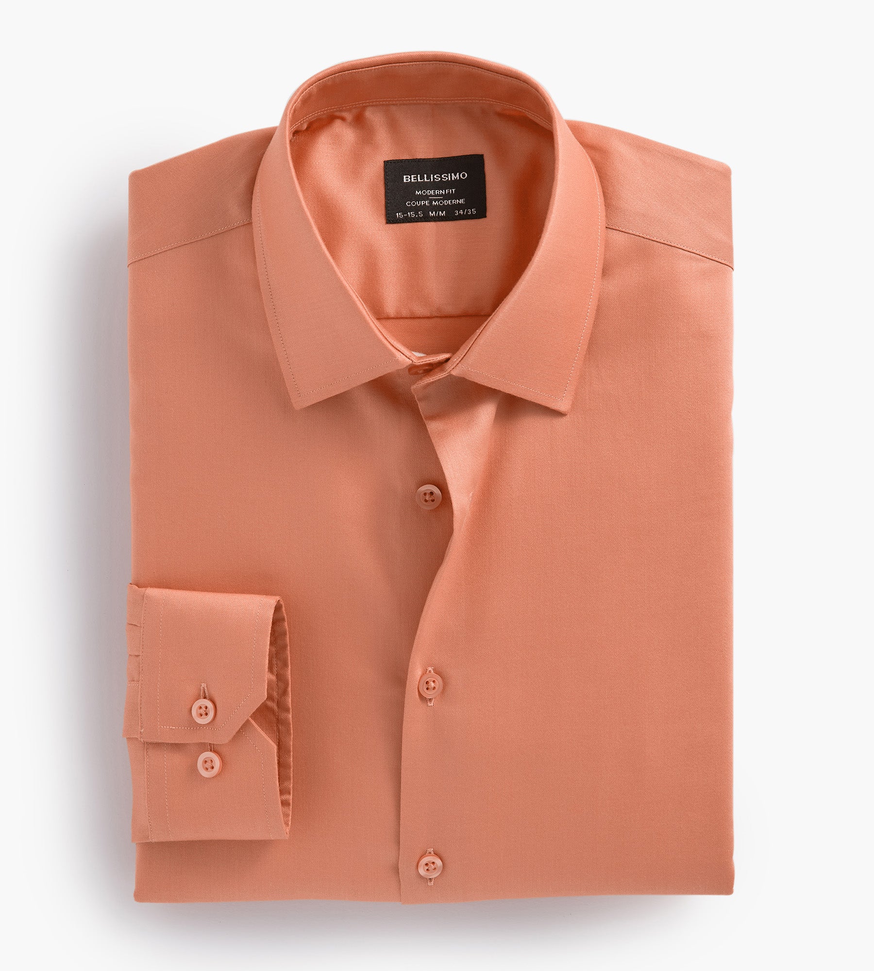 Modern Fit Non Iron Sateen Dress Shirt