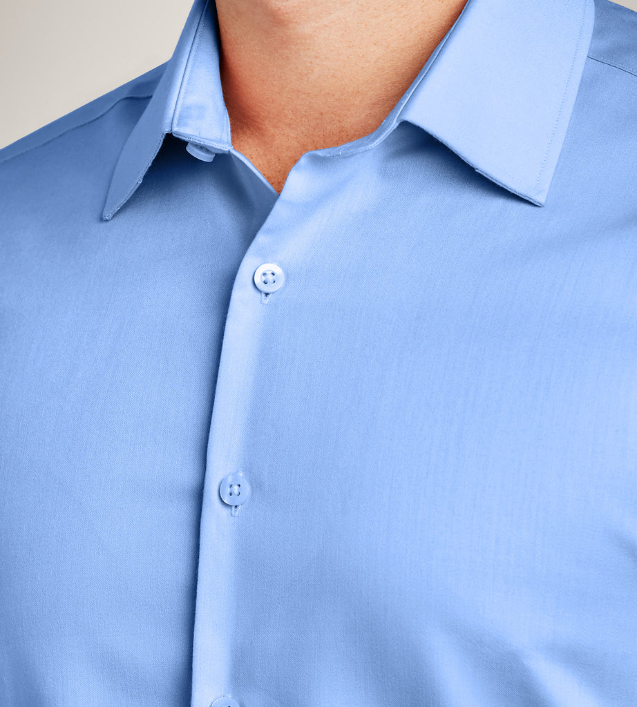 Modern Fit Non-Iron Sateen Dress Shirt | Bellissimo | Tip Top Tailors