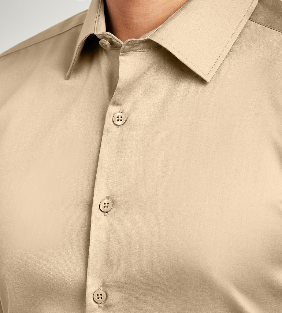 Modern Fit Non-Iron Sateen Dress Shirt | Bellissimo | Tip Top Tailors