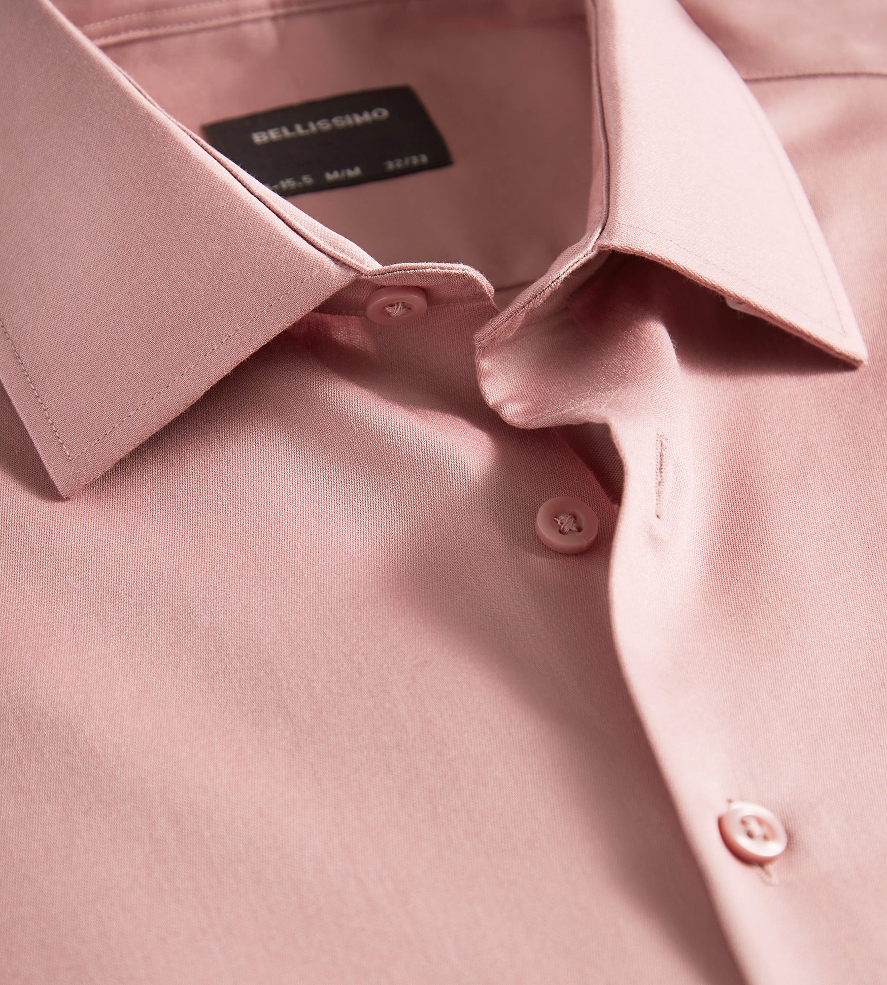 Modern Fit Non- Iron Sateen Dress Shirt  Tip Top