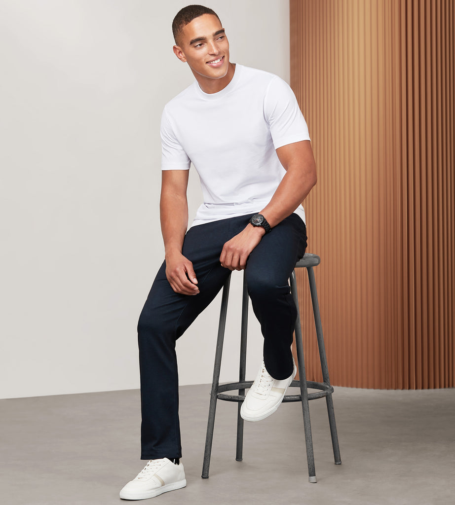 Modern Fit Short Sleeve Ultra-Luxe T-Shirt | Hechter Paris
