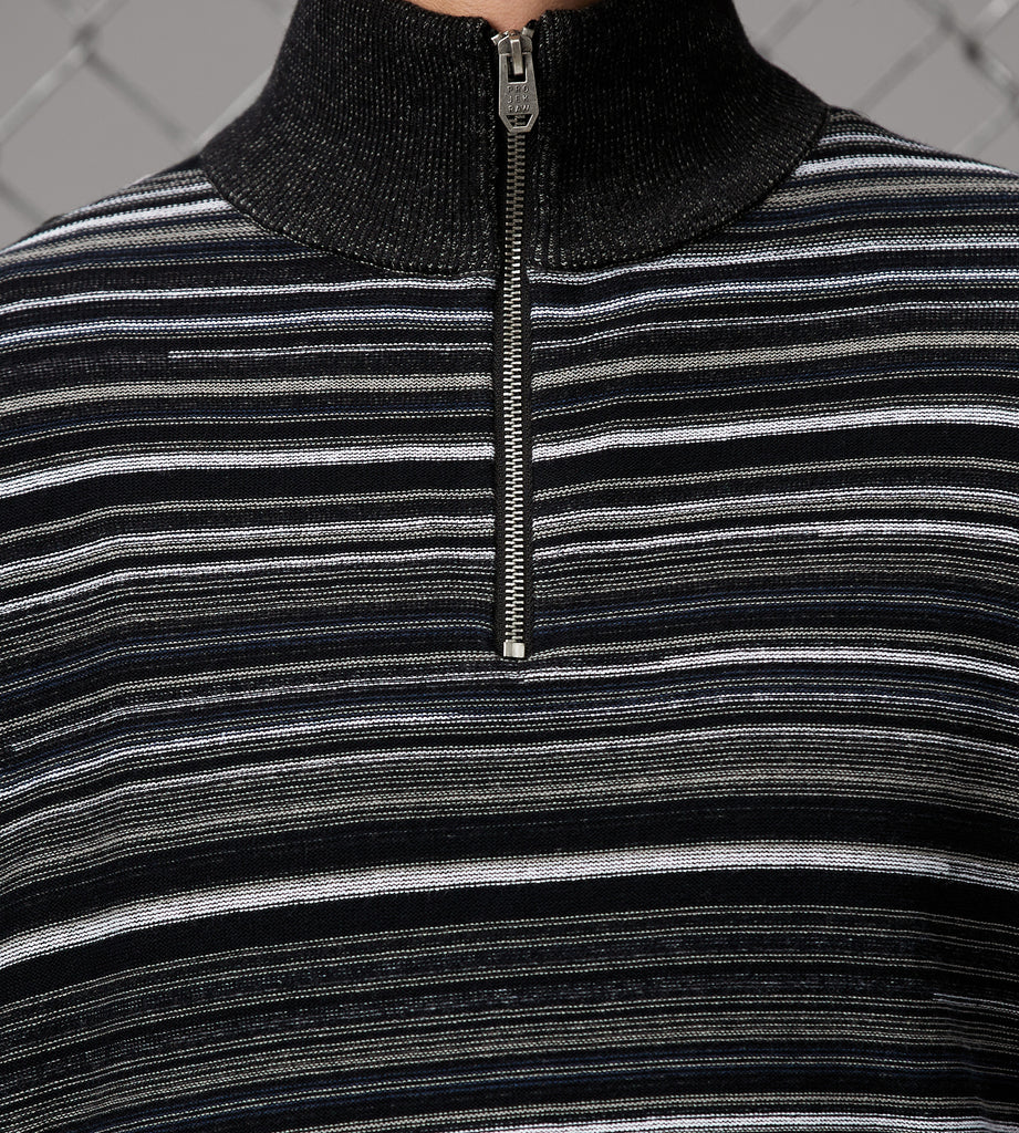 Modern Fit Quarter-Zip Mock Neck Sweater – Tip Top