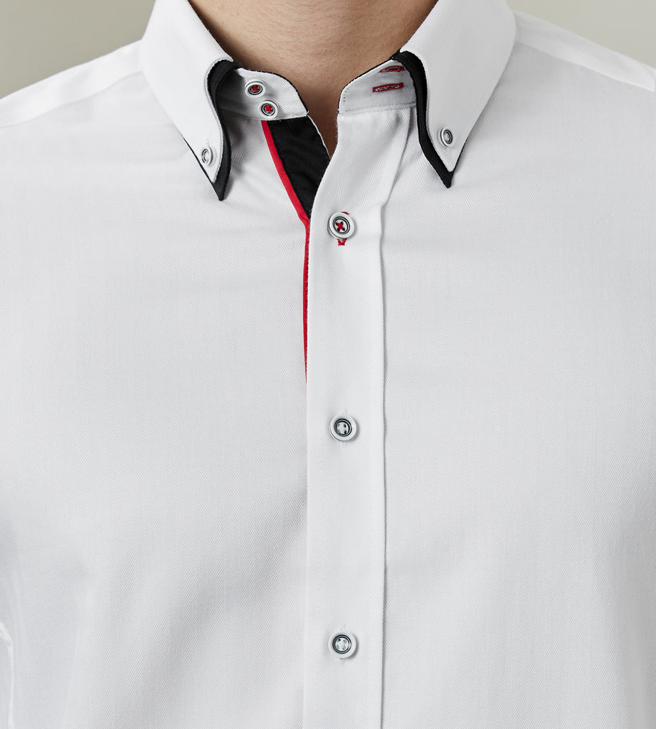 Casual white shop dress shirt