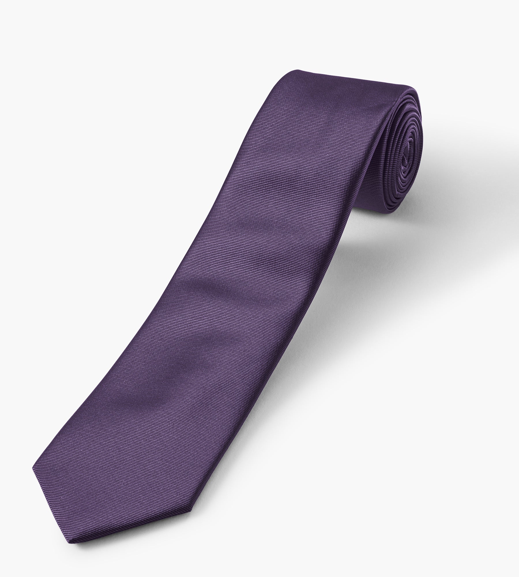 purple skinny tie