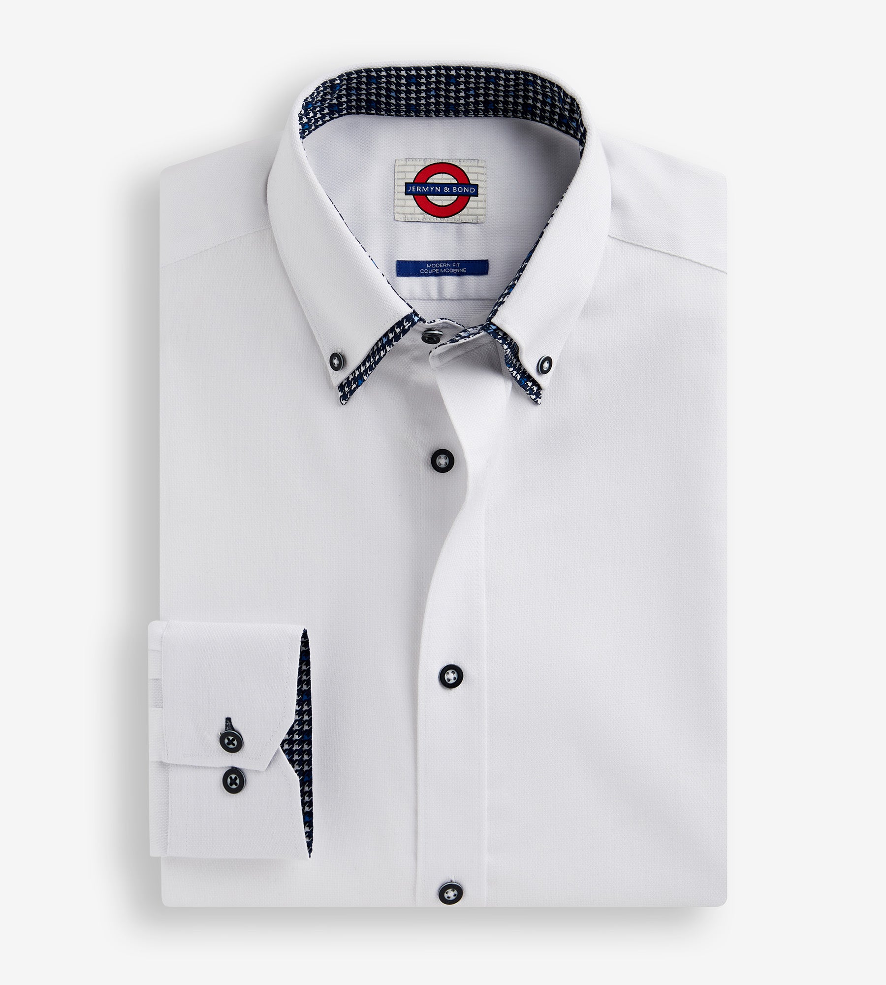 Modern Fit Non Iron Double Collar Dress Shirt Tip Top