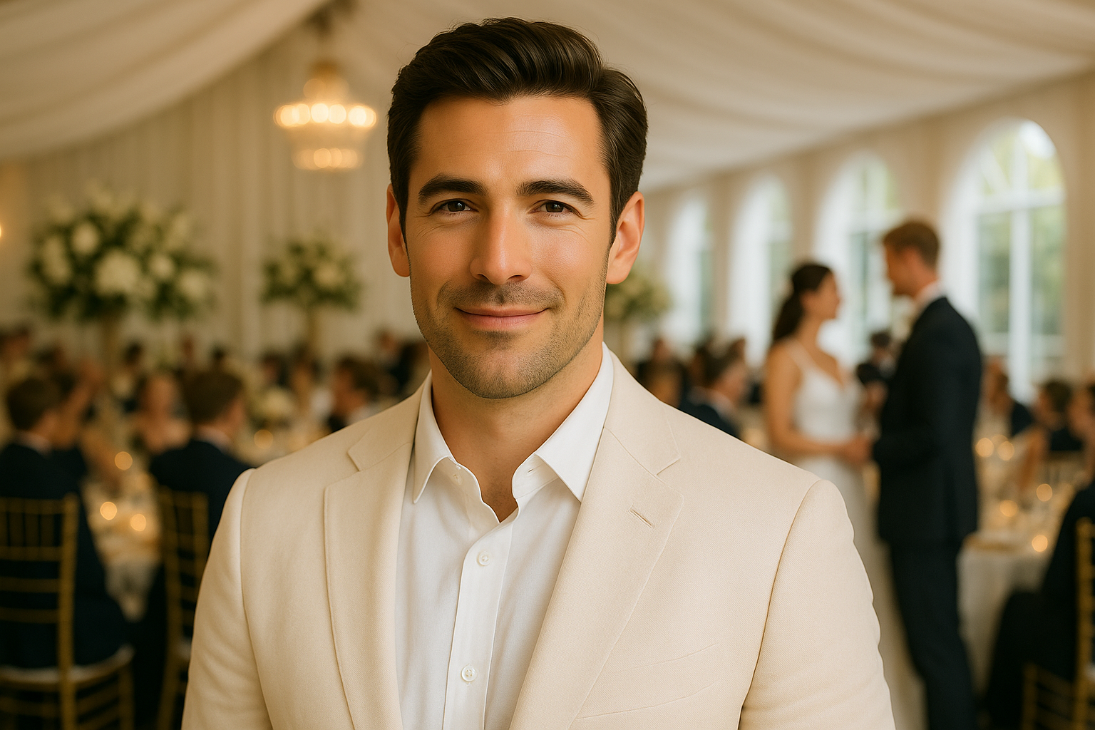 Can men wear white to a wedding