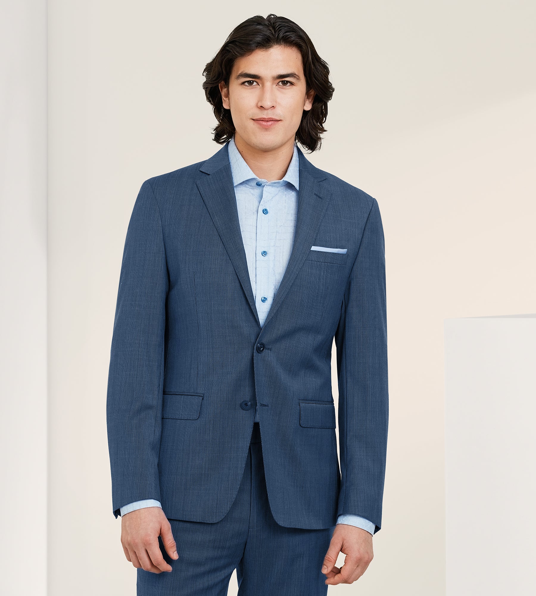 michael kors navy blue suit