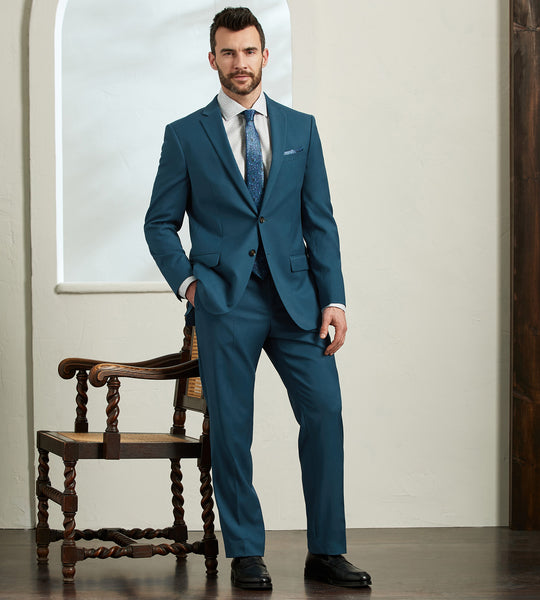 The Teal Blue Three Piece Suit Product Eph Apparel, 58% OFF
