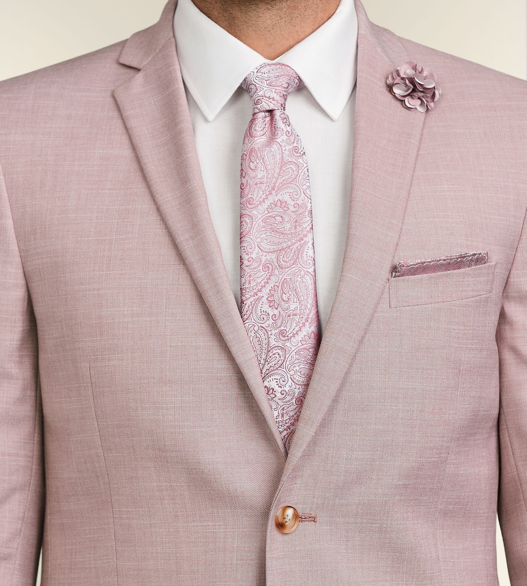 Pink slim hotsell suit