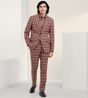 Slim Fit Check Suit