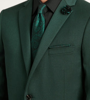 Slim Fit Dark Green Solid Suit Jacket Tip Top Slim Fit Dark Green Solid Suit Jacket Tip Top