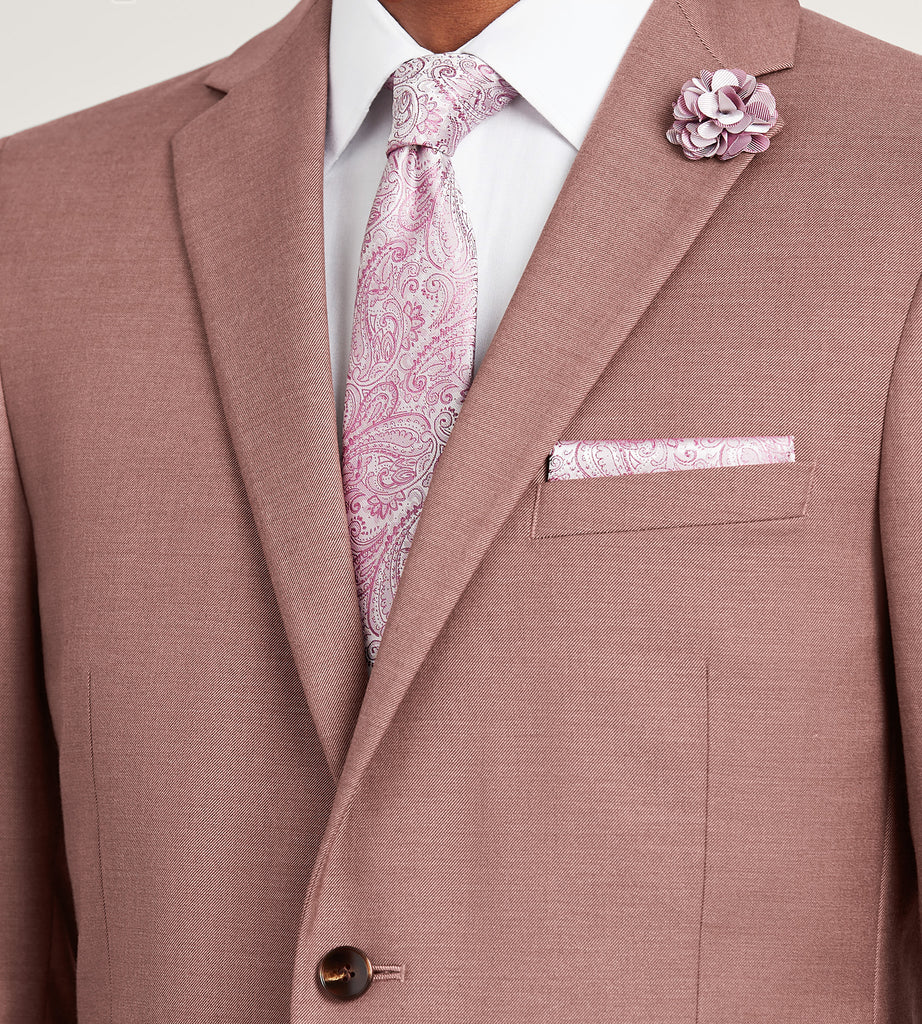 Modern Fit Dark Rose Solid Suit – Tip Top