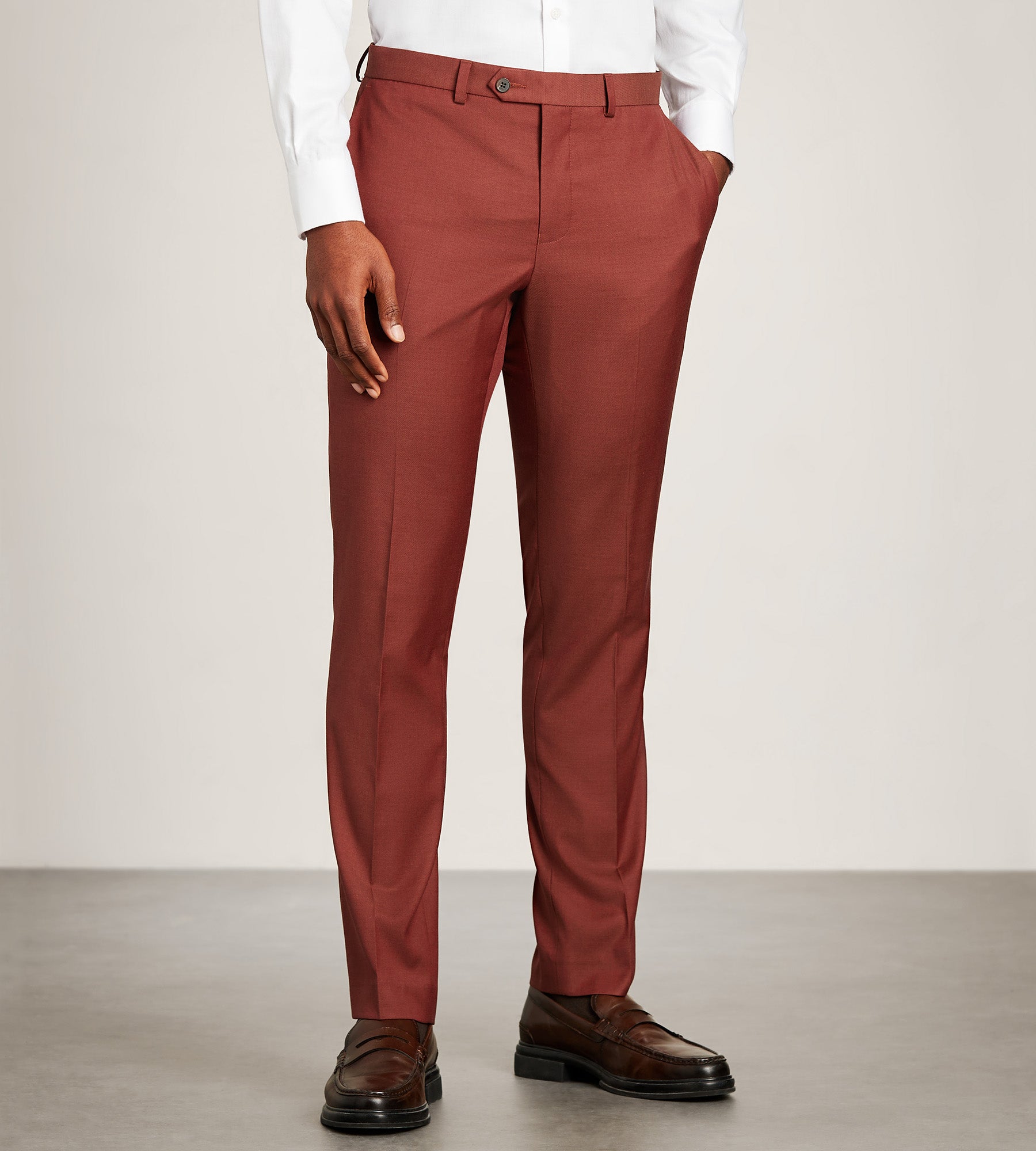 Slim Fit Picante Solid Suit Pants