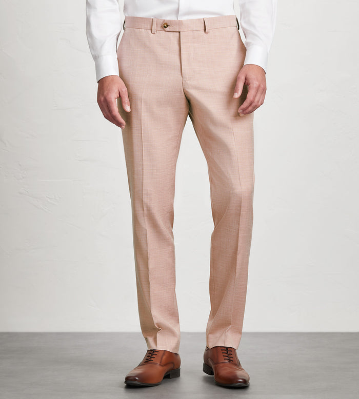 tip top Slim Fit Pale Rose Solid Suit Pants