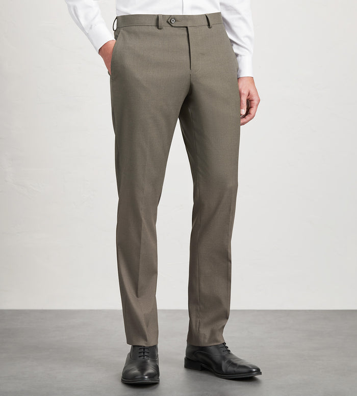 tip top Modern Fit Light Brown Solid Suit Pants