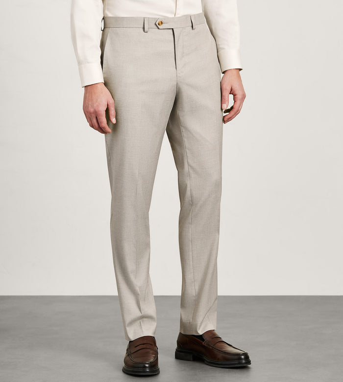 tip top Modern Fit Tan Solid Suit Pants