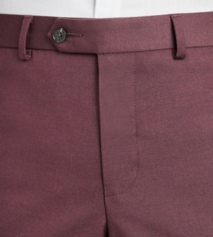 Slim Fit Burgundy Solid Suit Pants Tip Top Slim Fit Burgundy Solid Suit Pants Tip Top