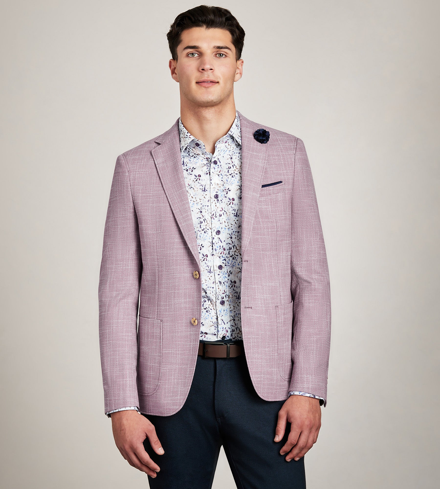 Modern Fit Woven Textured Sport Jacket – Tip Top