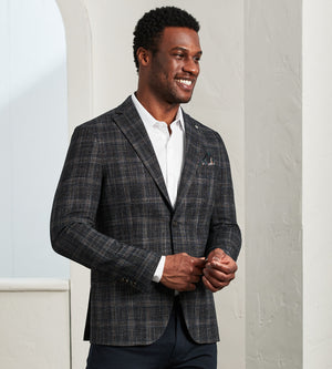 Modern Fit Woven Check Sport Jacket – Tip Top