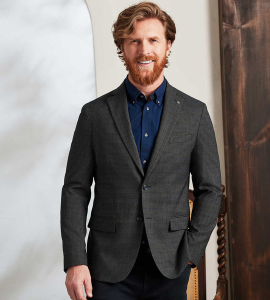 Modern Fit Woven Check Sport Jacket – Tip Top