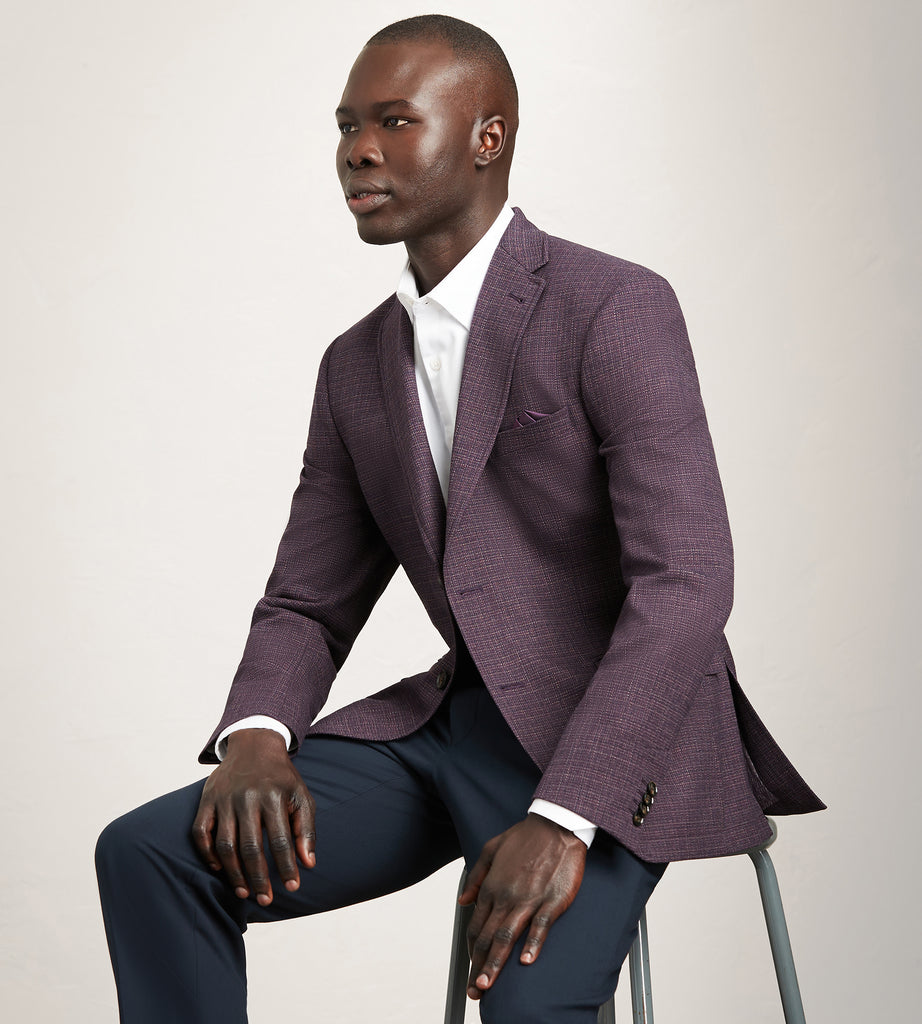 Modern Fit Woven Multi Mini Check Sport Jacket – Tip Top