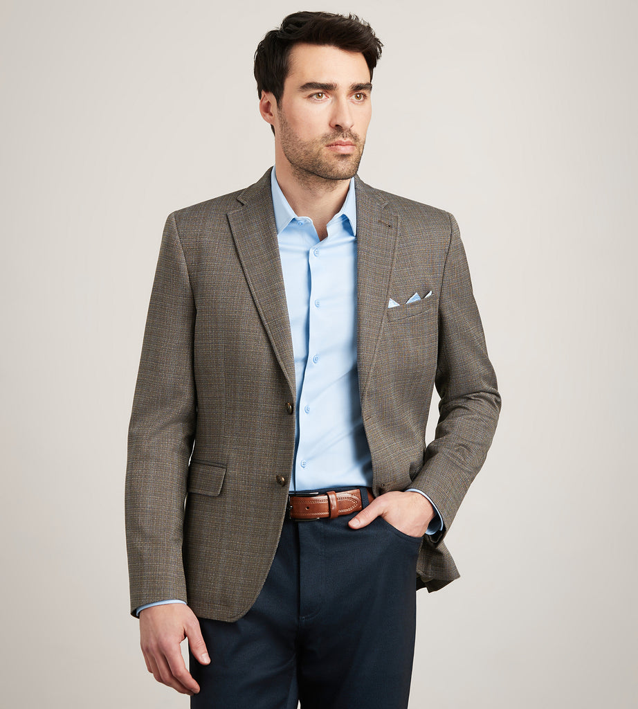 Modern Fit Woven Multi Mini Check Sport Jacket – Tip Top