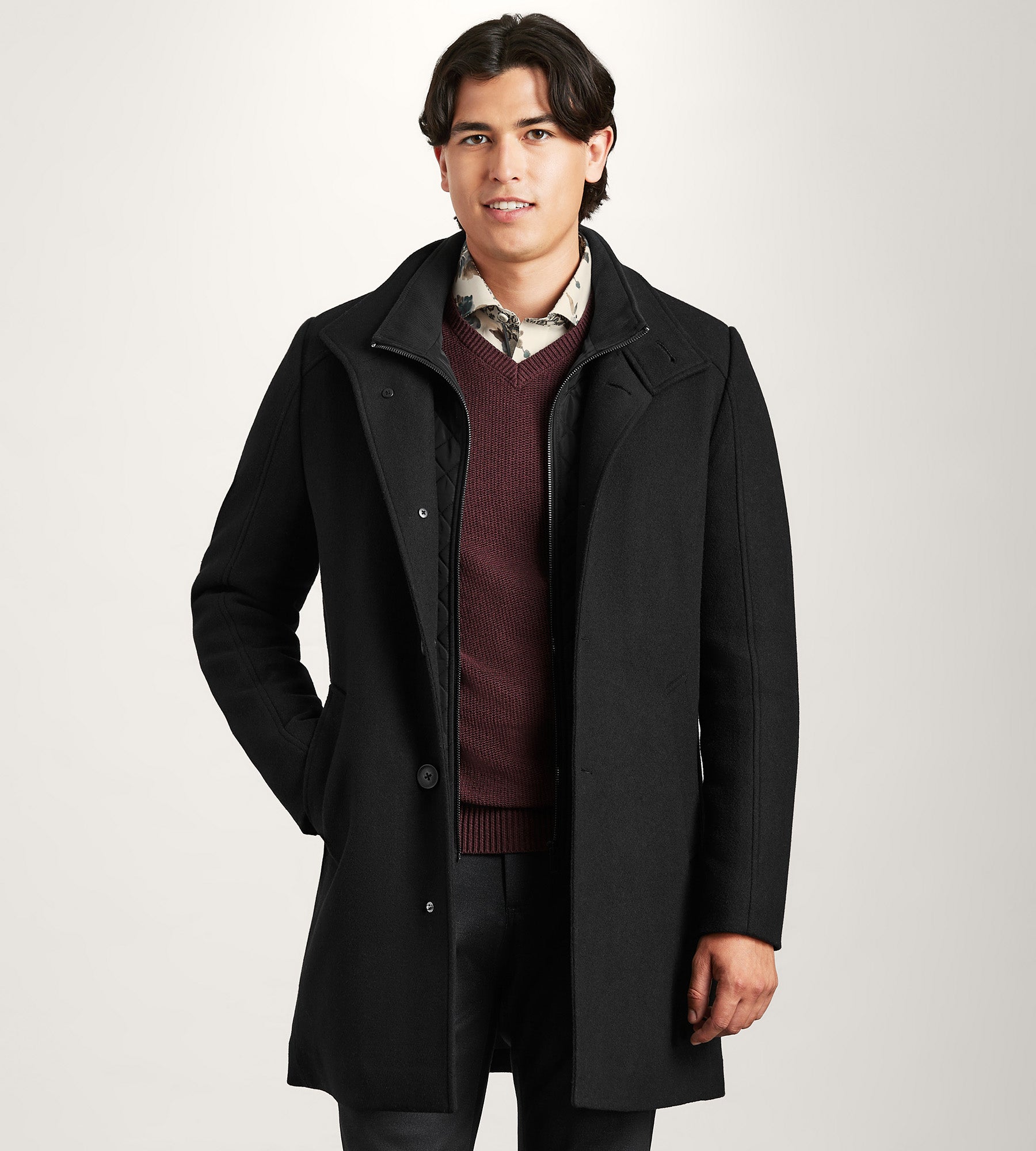ジャケット・アウター tac:tac LIGHT MELTON PIPING TRENCH COAT 00W023400A.jpg