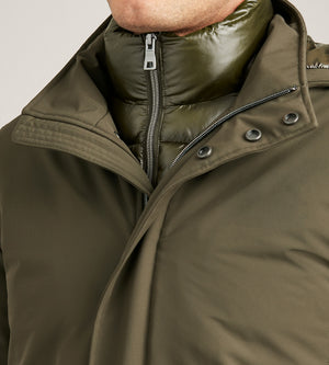Parka with Removable Waxed Bib & Hood | Geox | Tip Top | Canada's