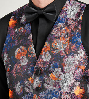 Blue Jacquard Tuxedo Vest – Tip Top