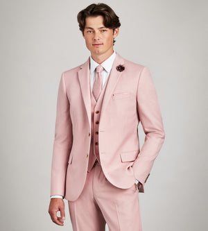 Light Pink Solid Suit Vest – Tip Top