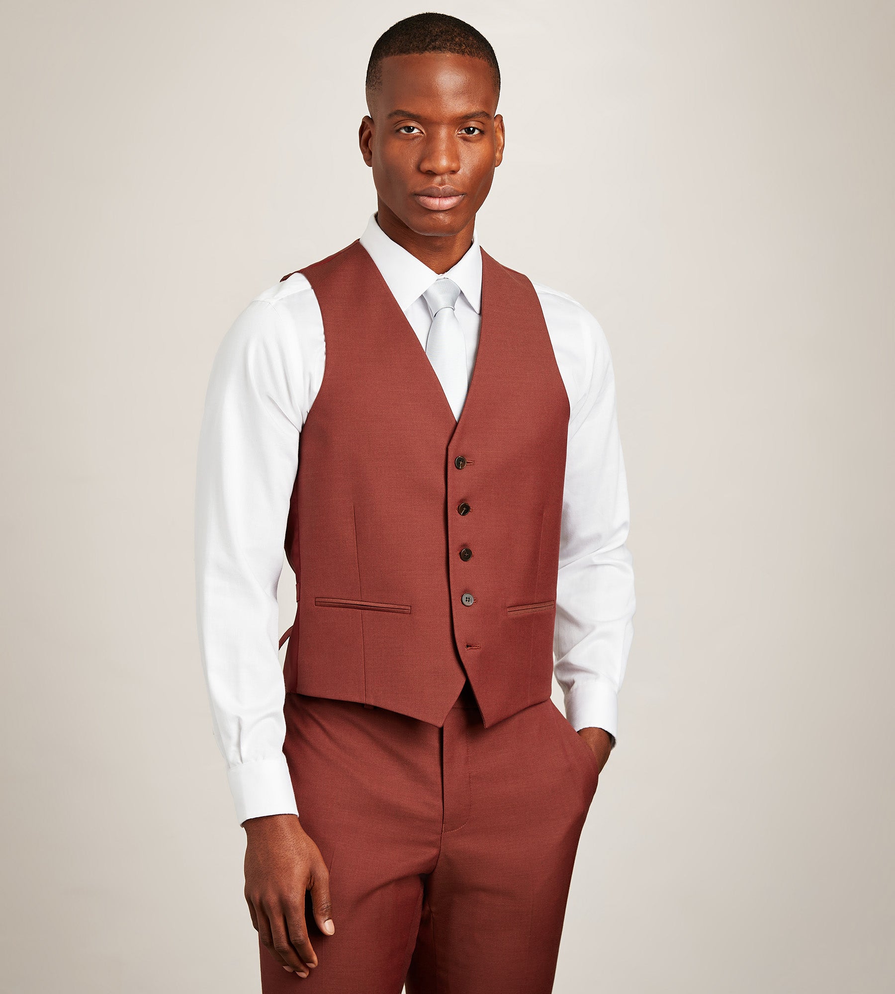 Picante Solid Suit Vest