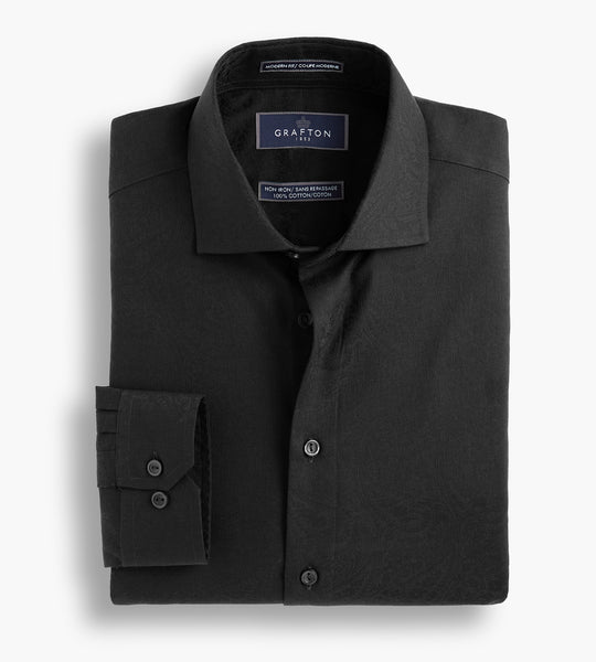 Modern Fit Ultra-Luxe Paisley Dress Shirt | Grafton 1853
