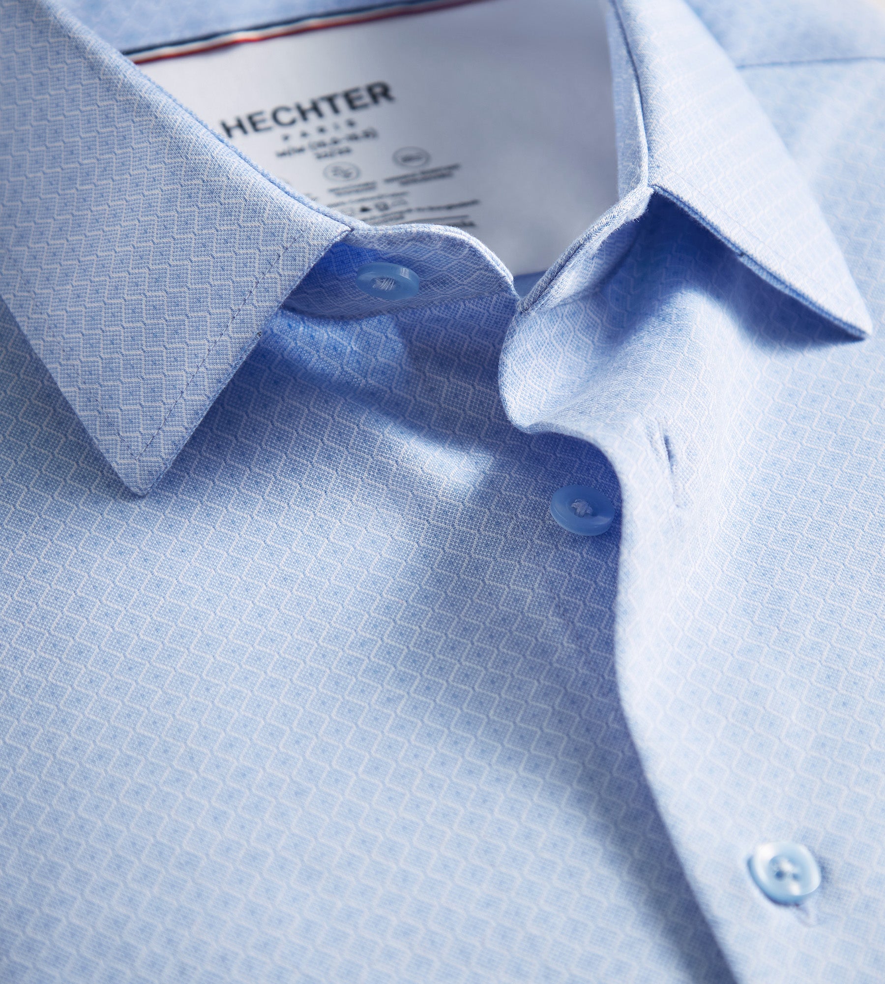 Slim Fit 360° Stretch Knit Non-Iron Soft Touch Jacquard Dress Shirt