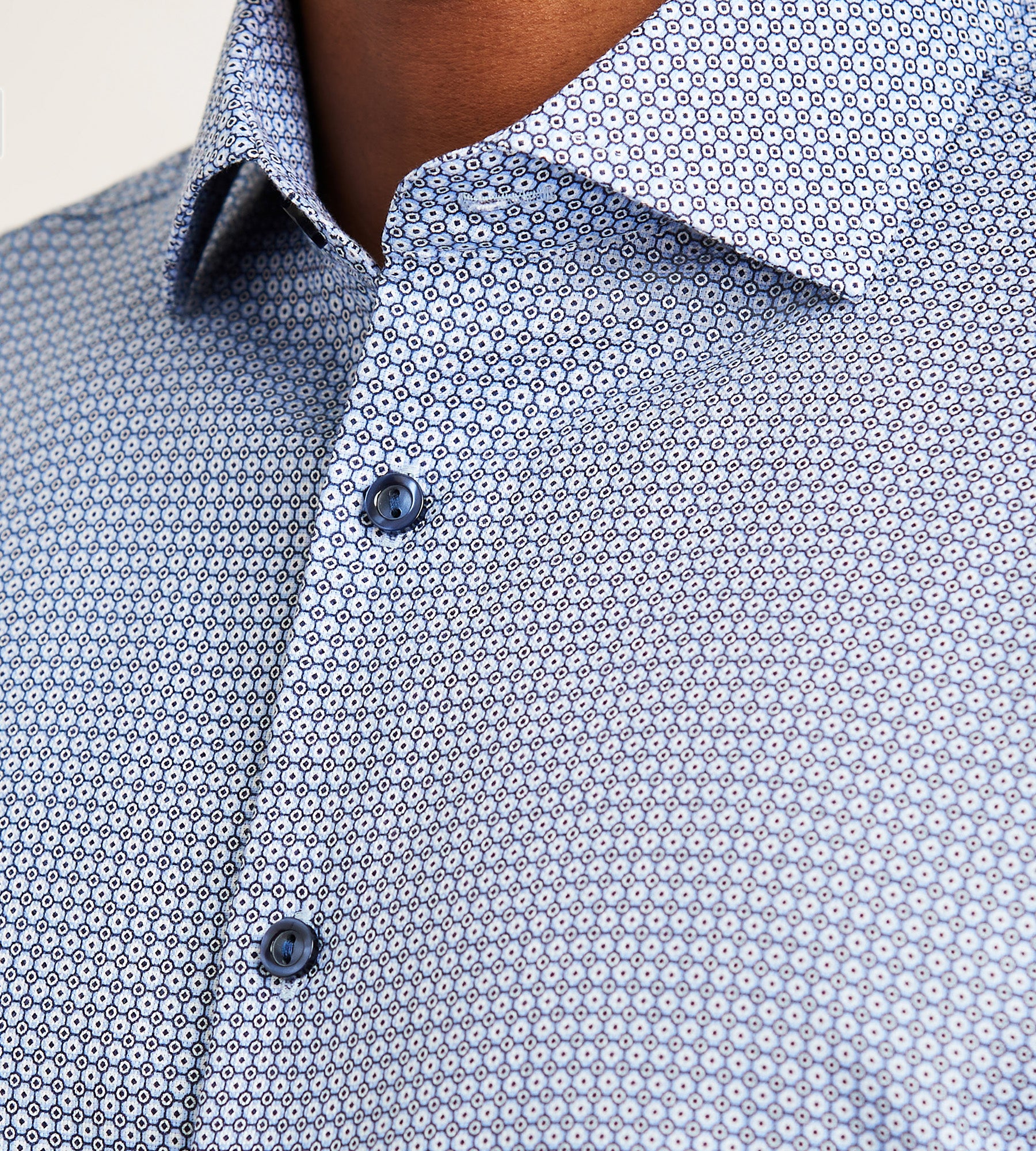 Modern Fit Geo Print Non-Iron Dress Shirt – Tip Top