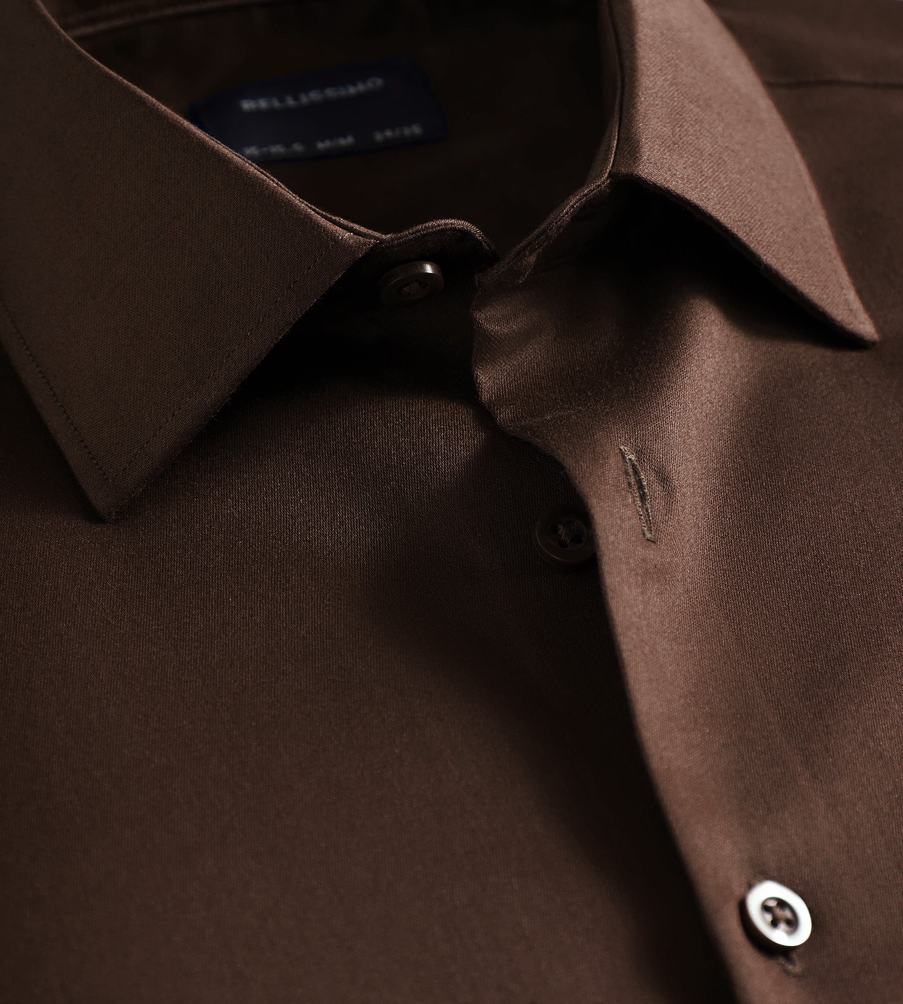 black brown slim fit dress shirt Non- Iron Sateen – Tip Top Size:38 Long stretch jersey Naturally crease £20.00 - £29.99 LUI ASYMMETRICAL HEM MIDI
