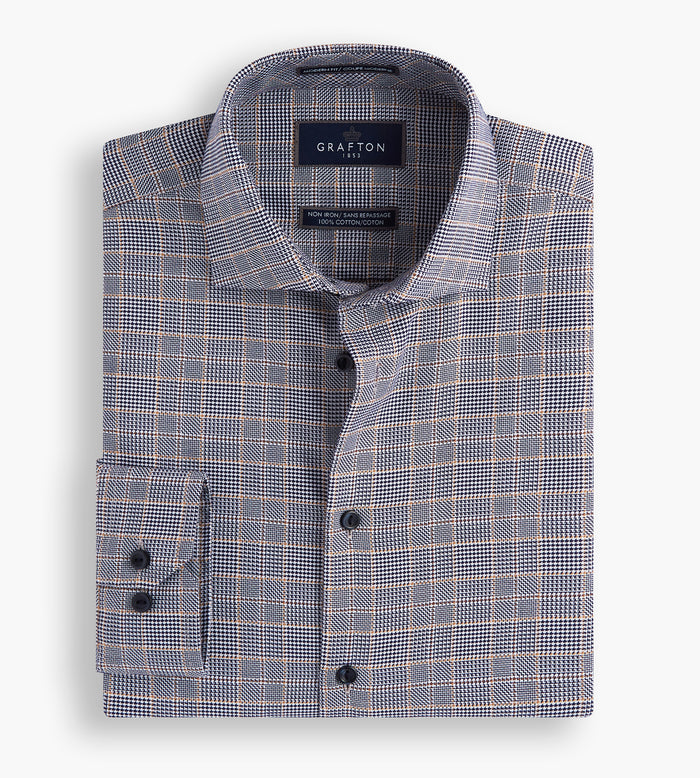 tip top Modern Fit Dobby Dress Shirt