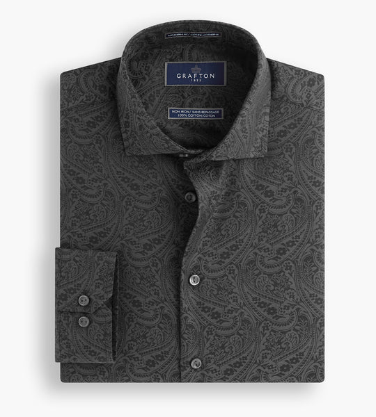 Modern Fit Ultra-Luxe Paisley Dress Shirt | Grafton 1853