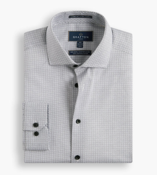 Modern Fit Geo Print Dress Shirt – Tip Top