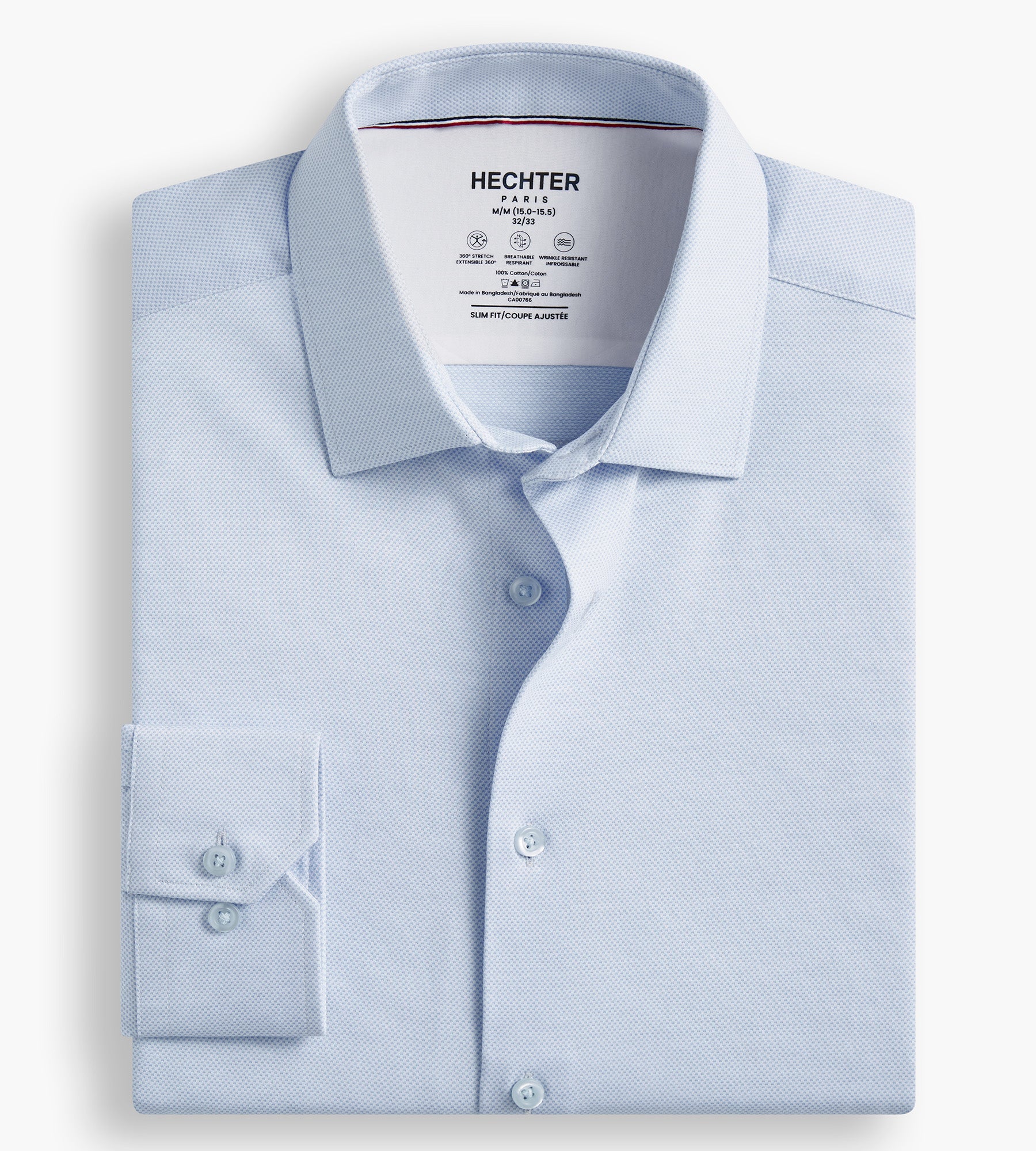Slim Fit 360° Stretch Knit Non-Iron Soft Touch Jacquard Jersey Dress Shirt