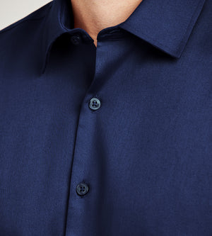 Slim Fit Non-Iron Sateen Dress Shirt | Bellissimo | Tip Top Tailors