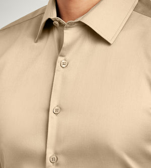 Modern Fit Non-Iron Sateen Dress Shirt | Bellissimo | Tip Top Tailors