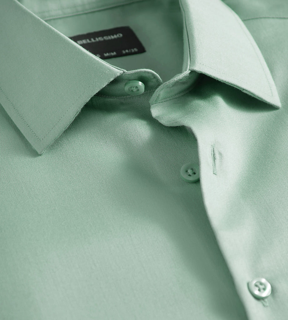 Slim Fit Non-Iron Sateen Dress Shirt – Tip Top