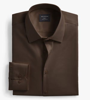 Slim Fit Non- Iron Sateen Dress Shirt Tip Top Slim Fit Non- Iron Sateen Dress Shirt Tip Top